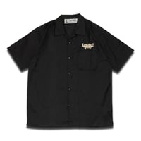 LIMITED / PLAQUE  / OPEN SHIRTS / BLACK × KHAKI