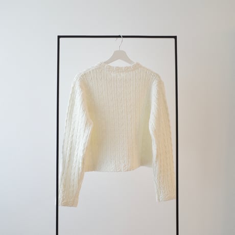 front button knit cardigan