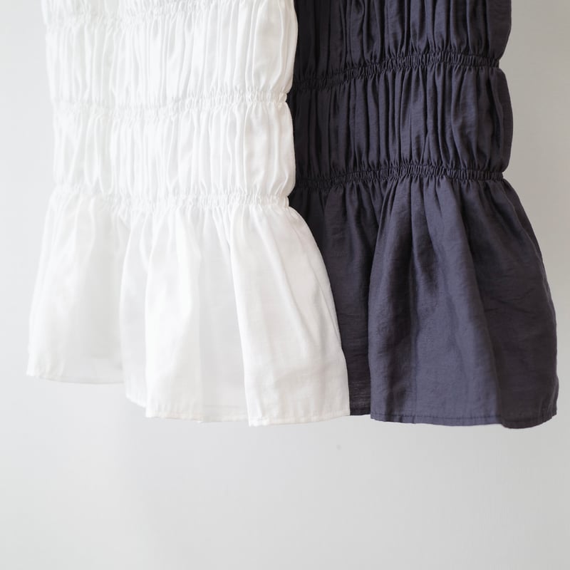 shirring nosleeve blouse | ENEU