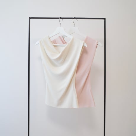 【9/17再入荷】cachecoeur vneck nosleeve knit