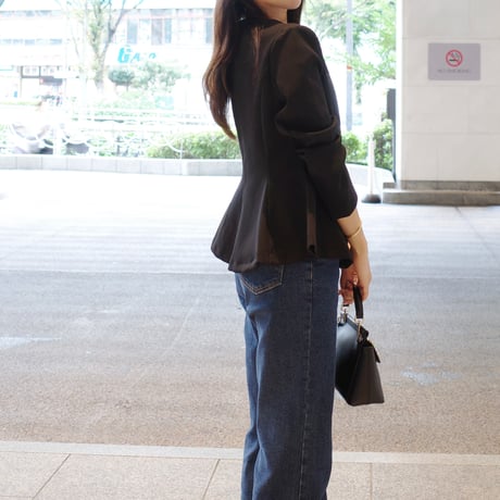 boatneck peplum jacket