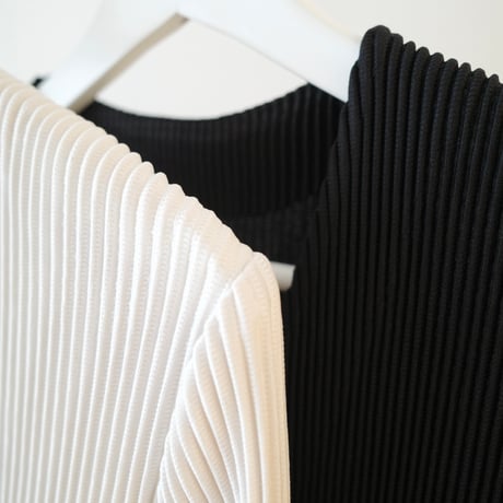 waffle peplum pleats cardigan