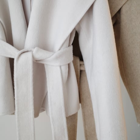wool shawl collar short coat
