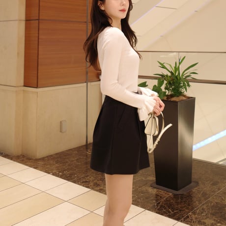 cocoon mini skort