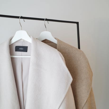 wool shawl collar short coat