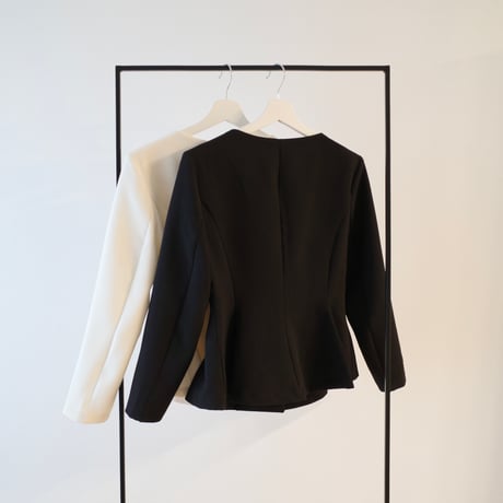 boatneck peplum jacket