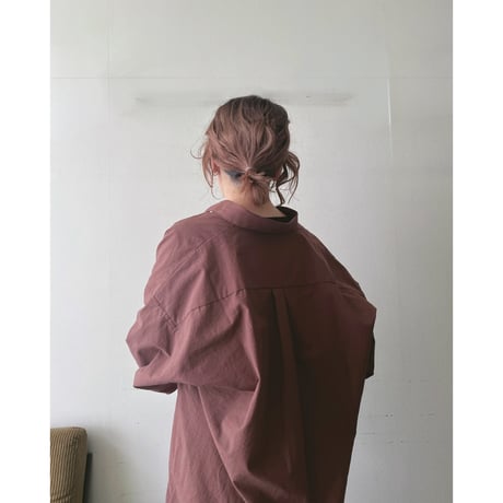 【受注】ユニセックスシャツ02(コットンブラウン)