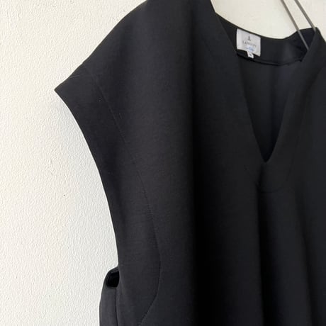 LANVIN en Bleu (jp) Layered Design No Sleeve Dress