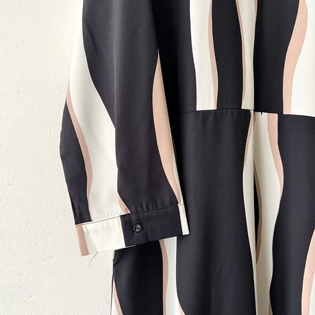 Geometric Stripe Long Dress