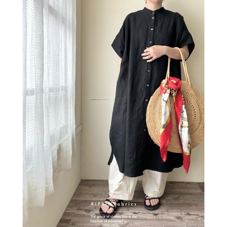 【即納品】シャツワンピース(ショートスリーブ)112丈