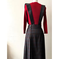 80-90's JUNKO SHIMADA Plaid Pattern Jumper Skirt