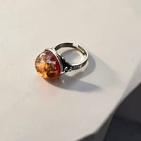 Vintage Dry Flower Resin Ring