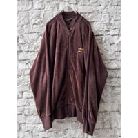 90-00's adidas originals Brown Color Velours Track JKT