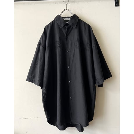 80-90's GOOUCH "Single needle tailoring" Embroidery Design Shirt