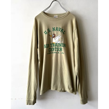 BUZZ RICKSON'S U.S.NAVAL AIR TRAINING CENTER Long Sleeve Tee (made in usa)