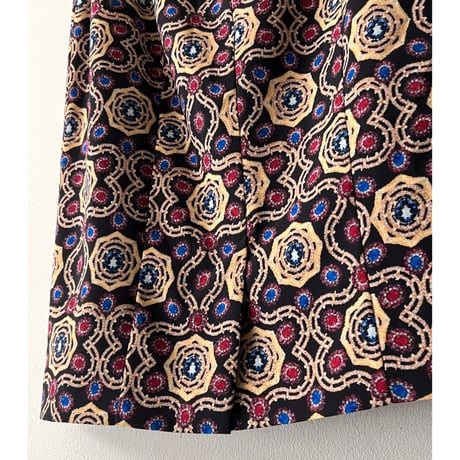 MARELLA Geometric Pattern Midi Tight Skirt (made in Italy)