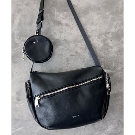 agne's b. VOYAGE レザーショルダーBag
