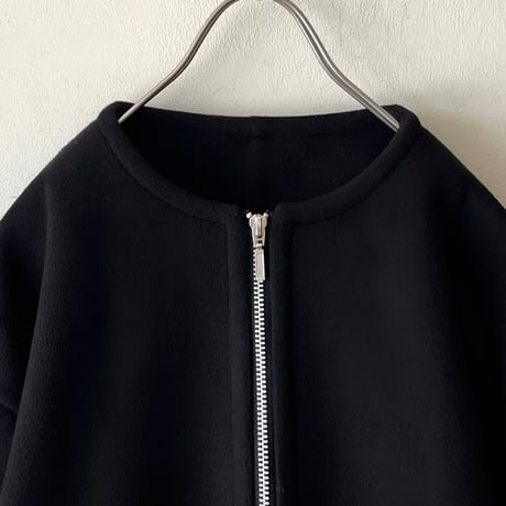 Melton Wool Zip-up Short JKT