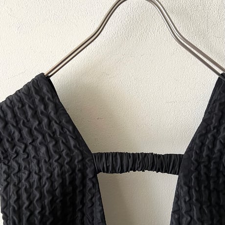 Ripple Nylon V neck Jumper Skirt