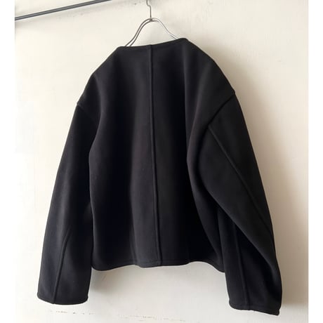 Melton Wool Zip-up Short JKT