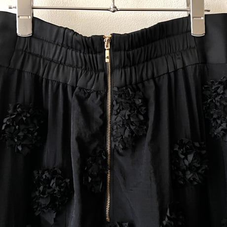 " Pon Pon Flower " Long Flare Skirt