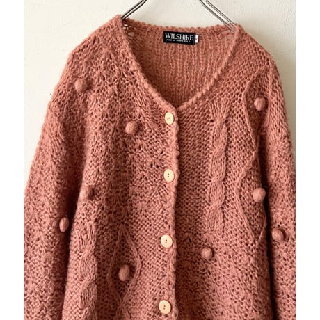 Vintage " Pon Pon " Knit Cardigan