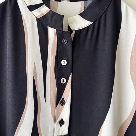 Geometric Stripe Long Dress