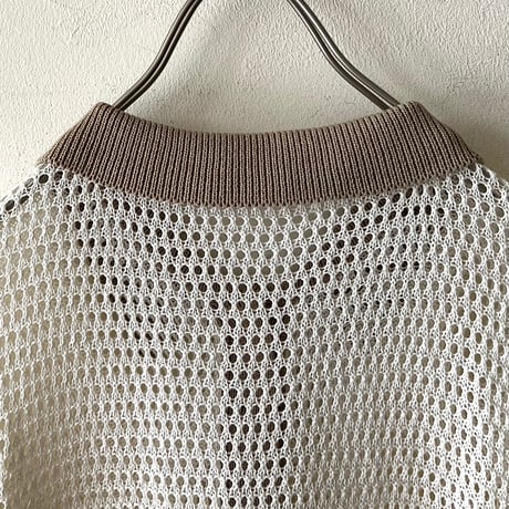 Mesh Knit Short Polo Shirts