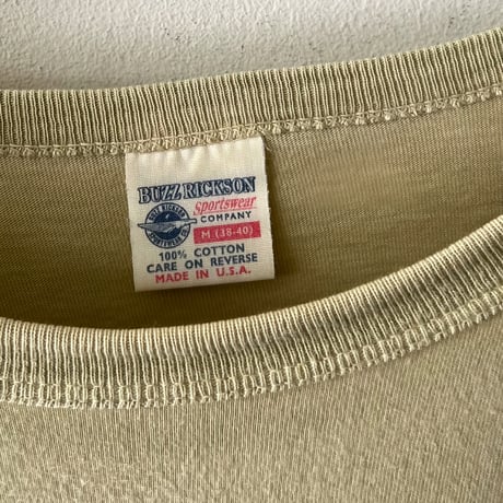 BUZZ RICKSON'S U.S.NAVAL AIR TRAINING CENTER Long Sleeve Tee (made in usa)