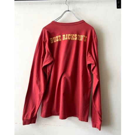 BUZZ RICKSON'S×PEANUTS SEMPER FIDELIS Long Sleeve Tee (made in usa)