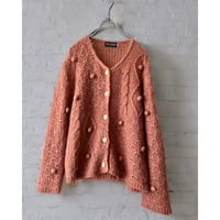 Vintage " Pon Pon " Knit Cardigan
