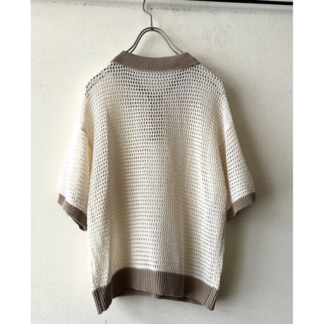Mesh Knit Short Polo Shirts