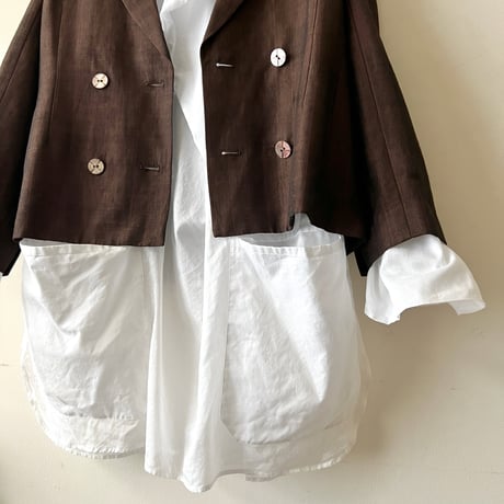 Vintage Linen Rayon DB JKT