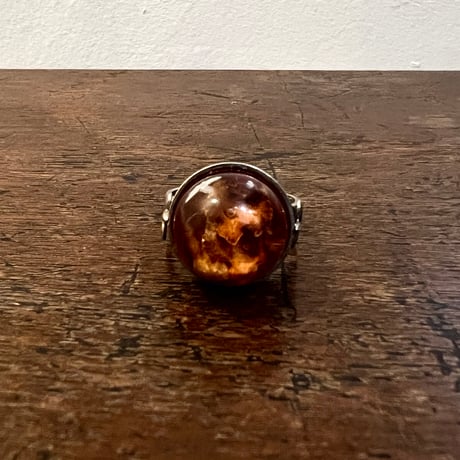 Vintage Dry Flower Resin Ring