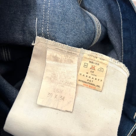 90's carhartt A&T Denim Painter Pants (size : 30×34 )
