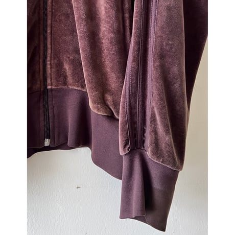 90-00's adidas originals Brown Color Velours Track JKT