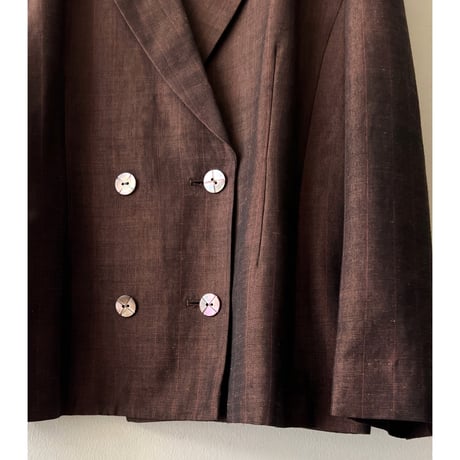 Vintage Linen Rayon DB JKT
