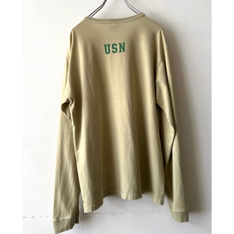 BUZZ RICKSON'S U.S.NAVAL AIR TRAINING CENTER Long Sleeve Tee (made in usa)