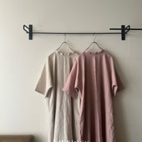 【即納品】バックリボンワンピース(ハーフスリーブ)118丈