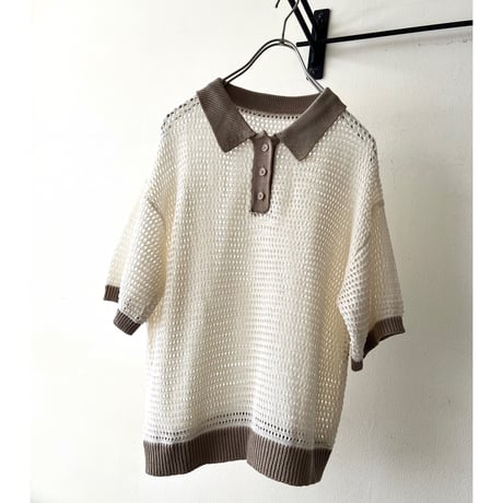 Mesh Knit Short Polo Shirts