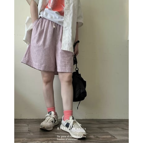 【即納品】バランスタックショーツ(ストライプ)ピンク