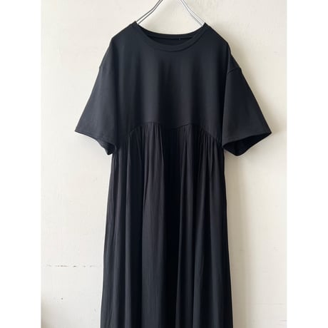 Short Sleeve Docking Naxi Dress