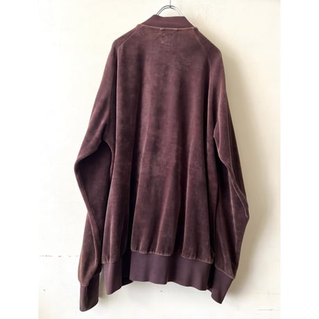 90-00's adidas originals Brown Color Velours Track JKT