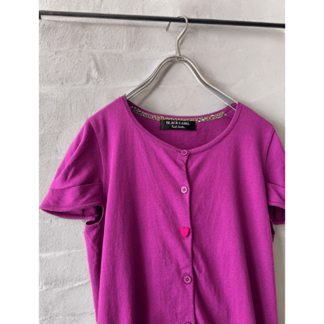 Paul Smith Black Label Heart Button Short Sleeve Cardigan