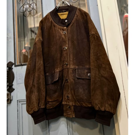 Euro Vintage Button Down Leather JKT (made in Germany)