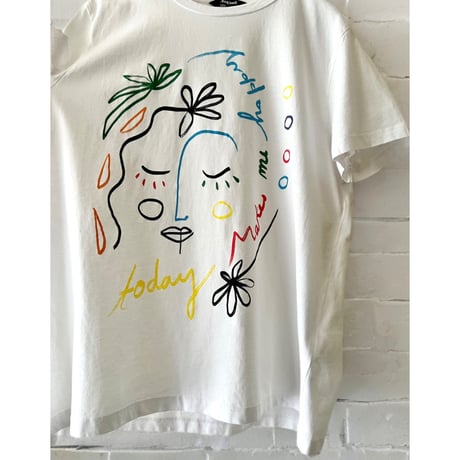 Desigual Drawing Art Tee (color: White)