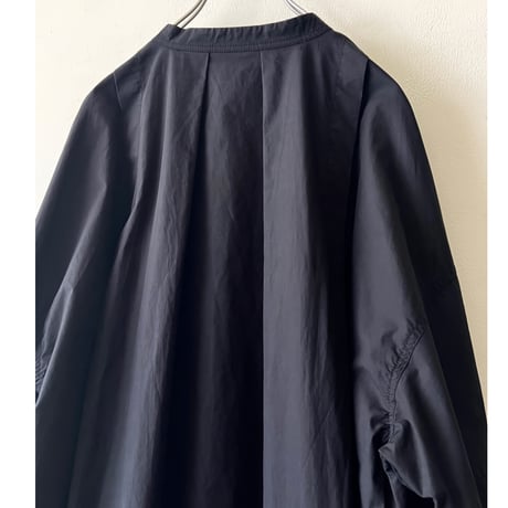 Pearl Button Back Tuck Design Long Shirt Dress