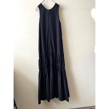 Plaid Pattarn No Sleeve Maxi Dress
