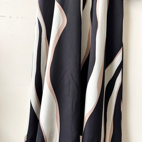 Geometric Stripe Long Dress