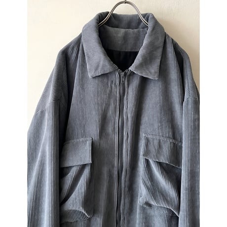 Double Pocket Corduroy ZIp-up JKT